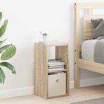 vidaXL Table de chevet avec tiroir Chêne Sonoma 25 5 x 22 x 49 5 cm