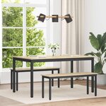 vidaXL Table de salle à manger / Table de repas MÉTAL