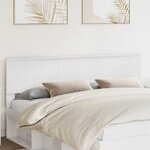vidaXL Tête de lit Blanc Brillant 180 cm Bois d'ingénierie