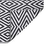 vidaXL Tapis d'extérieur Noir 140x200 cm PP