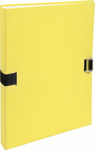 Chemise extensible fibres papier 100% recyclées coloris jaune EXACOMPTA
