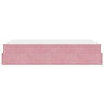 vidaXL Cadre de lit Rose 160 x 200 cm Velours