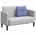 vidaXL Coussin de Dos Bleu denim 60 x 24 x 50 cm tissu