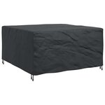 vidaXL Housse pour mobilier d'extérieur Noir 180 x 190 x 85 cm 600D