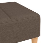 vidaXL Repose-pied Taupe 78x56x32 cm Tissu