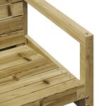 vidaXL Chaise de jardin 57 5x63x76 cm bois de pin imprégné