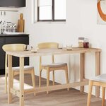 vidaXL Dessus de table rectangulaire 120x50x4 cm bois massif d'acacia