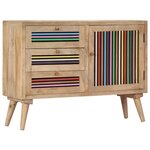 vidaXL Buffet 100 x 30 x 75 cm Bois de manguier massif
