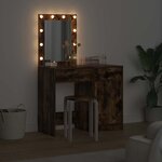 vidaXL Table de Toilette avec tiroir 2 Pièces Marron 50 x 41 x 135 cm