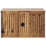 vidaXL Cabinet de chevet mural Bois ancien 33 x 34 5 x 20 cm