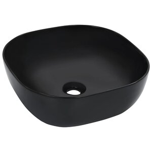 vidaXL Lavabo 42 5x42 5x14 5 cm Céramique Noir