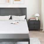 vidaXL Surmatelas Blanc 140 x 190 cm Mousse à mémoire de gel