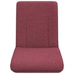 vidaXL Fauteuil de sol ajustable Bordeaux Tissu
