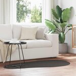 vidaXL Tapis HUARTE Anthracite 80 x 150 cm Polyester