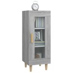 vidaXL Buffet Sonoma gris 34 5x34x90 cm Bois d'ingénierie