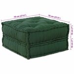 vidaXL Canapé modulaire vert 70x70x36 tissu