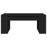 vidaXL Table basse noir 102x55x42 cm bois d'ingénierie