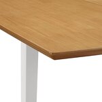 vidaXL Mobilier de salle à manger 5 Pièces MDF Blanc