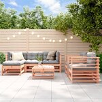 vidaXL Salon de jardin 7 Pièces bois massif douglas