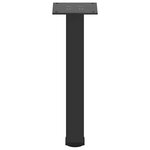 vidaXL Pieds de table basse 4 pièces Noir 42-44 cm Acier