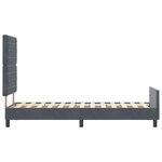 vidaXL Cadre de lit avec tête de lit Gris foncé 80 x 200 cm Velours
