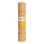 2 rouleaux de cannage en rotin - mailles larges hexagonales 30 x 50 cm