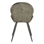 LABEL51 Chaises à manger lot de 2 Sil 51x64x87 cm vert velours