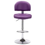 vidaXL Tabourets de bar lot de 2 violet similicuir