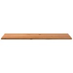 vidaXL Dessus de bureau marron clair bois chêne massif rectangulaire