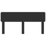 vidaXL Tête de lit Chêne noir 200 cm Bois d'ingénierie