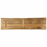 vidaXL Dessus de table bord vivant 180x40x3 8 cm bois de manguier brut