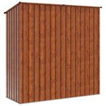 vidaXL Cabanons de jardin Marron 203 x 85 5 x 200 cm Métал