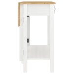 vidaXL Ensemble de bar 5 Pièces Blanc Bois de pin massif
