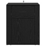 vidaXL Cabinet de chevet Chêne noir 50 x 36 x 60 cm Bois d'ingénierie