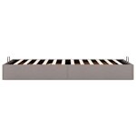 vidaXL Cadre de lit ottoman sans matelas taupe 80x200 cm tissu