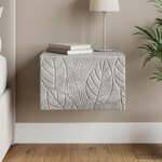 vidaXL Cabinet de chevet mural Gris béton 49 x 34 5 x 20 cm