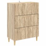vidaXL Armoire à tiroirs Chêne Sonoma 66 x 34 5 x 90 cm