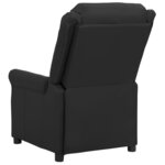 vidaXL Fauteuil de massage Noir Similicuir