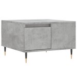 vidaXL Table basse gris béton 55x55x36 5 cm bois d'ingénierie