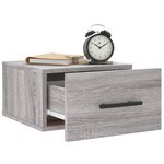 vidaXL Tables de chevet murales 2 Pièces sonoma gris 35x35x20 cm