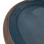 vidaXL Vasque à poser marron et bleu ovale 59x40x15 cm céramique