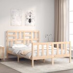 vidaXL Cadre de lit sans matelas 140x190 cm bois de pin massif