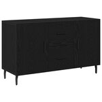 vidaXL Buffet Chêne noir 100 x 36 x 60 cm Bois d'ingénierie