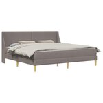 vidaXL Cadre de lit avec matelas avec tête de lit Polyester