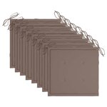 vidaXL Chaises de jardin 8 Pièces avec coussins Bois d'acacia solide