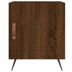 vidaXL Tables de chevet 2Pièces chêne marron 40x40x50cm bois d'ingénierie