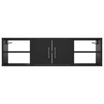 vidaXL Étagère murale Noir 102x30x29 cm Bois d’ingénierie