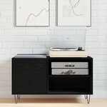 Meuble d'enregistrement vidaXL Chêne noir 84 5x38x48 cm Bois d'ingénierie