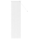 vidaXL Store de Fenêtre avec des rideaux Blanc Aluminium