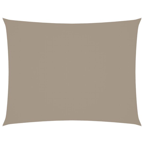 vidaXL Voile de parasol tissu oxford rectangulaire 3x4 m taupe